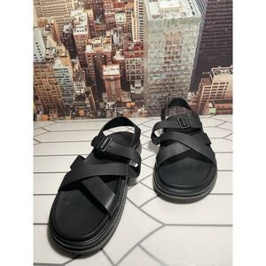 Chaco Townes Midform Sandal Womens Size 11 Black Chunky Platform JCH109472